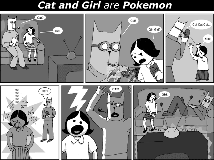 Cat and Girl are Pokemon