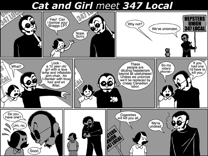 Cat and Girl meet 347 Local