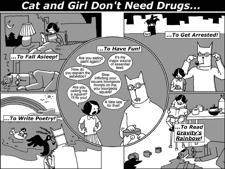 Cat and Girl Don't Need Drugs...