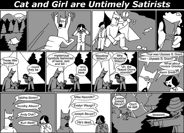 Cat and Girl are Untimely Satirists