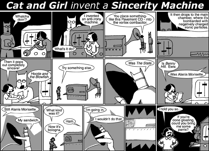 Cat and Girl are invent a Sincerity Machine