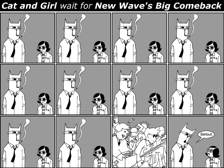 Cat and Girl wait for New Wave's Big Comeback