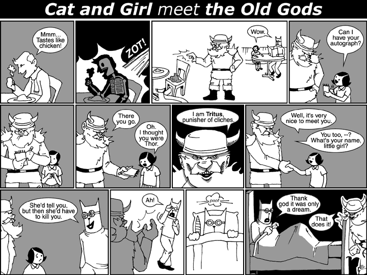 Cat and Girl meet the Old Gods