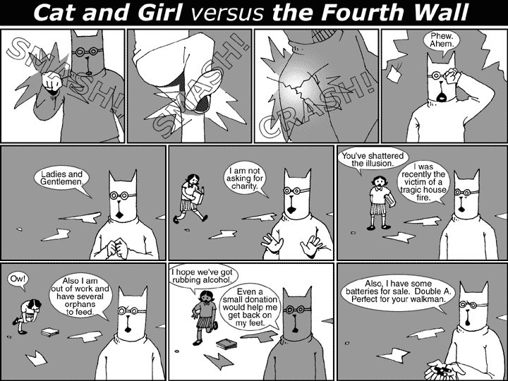 Cat and Girl versus the Fourth Wall