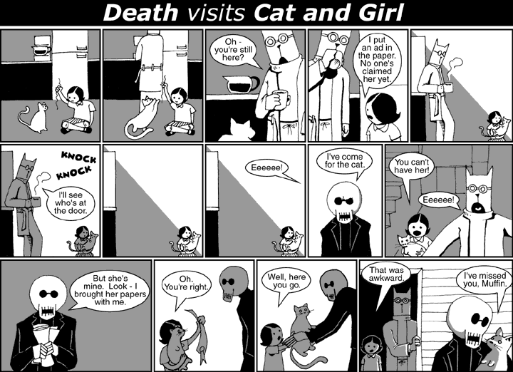 Death visits Cat and Girl
