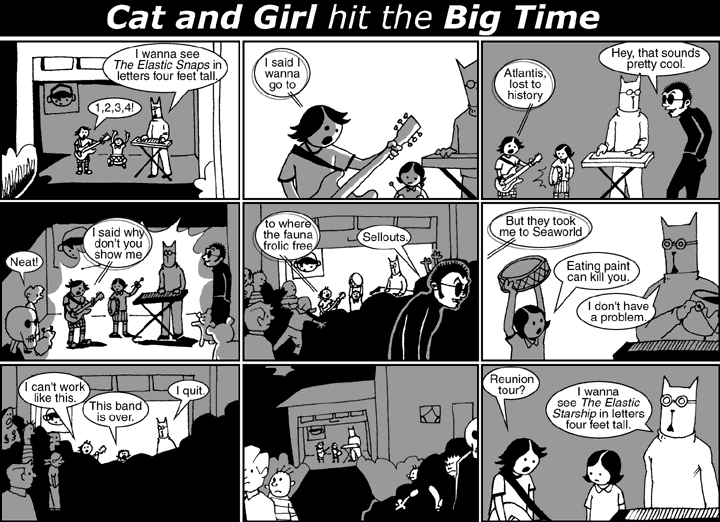 Cat and Girl hit the Big Time