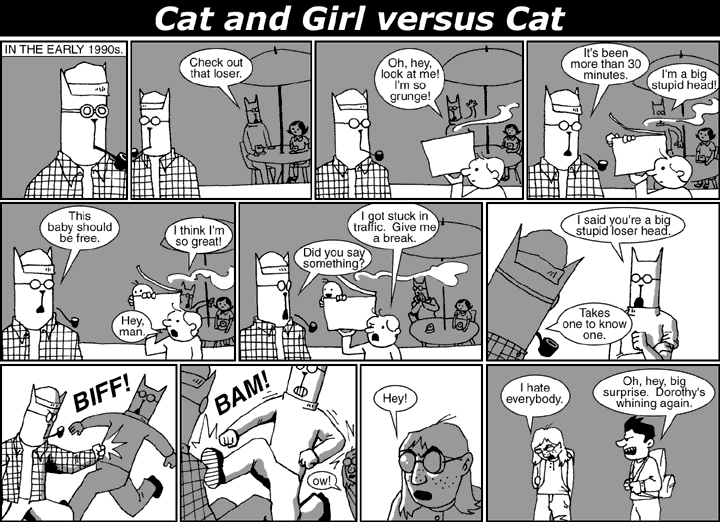 Cat and Girl versus Cat
