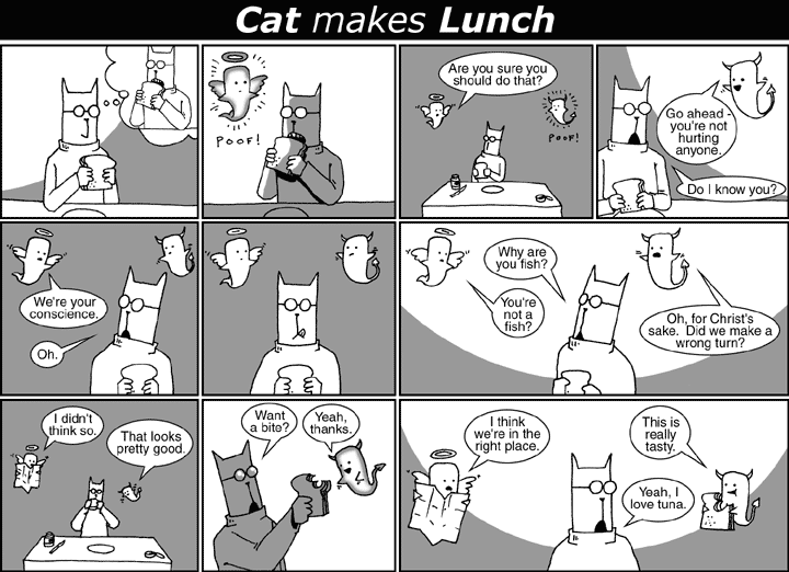 Cat makes Lunch