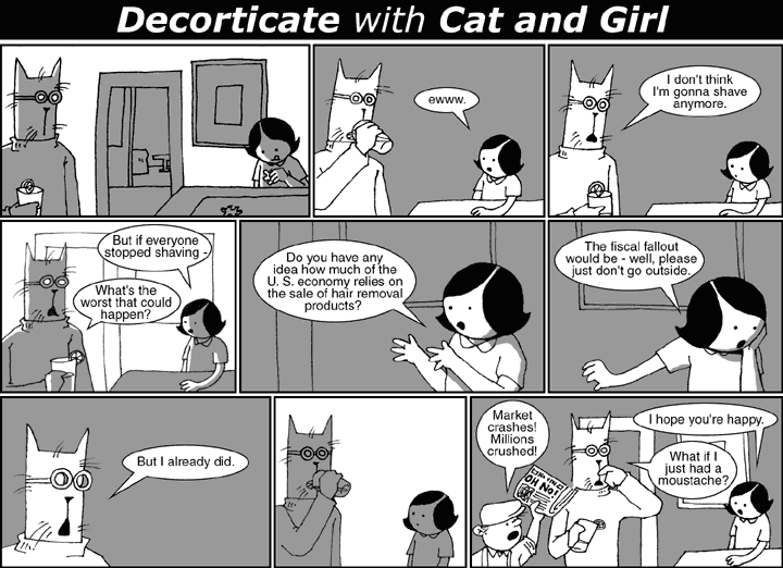 Decorticate with Cat and Girl