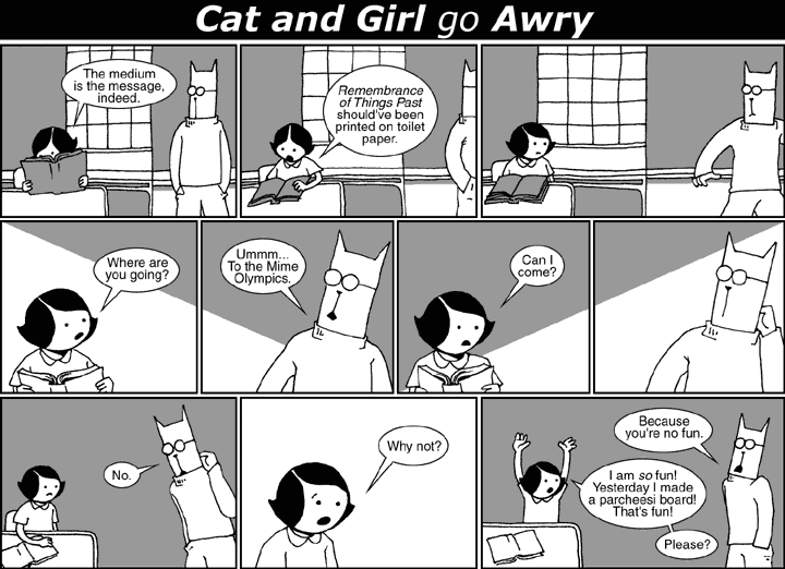 Cat and Girl go Awry