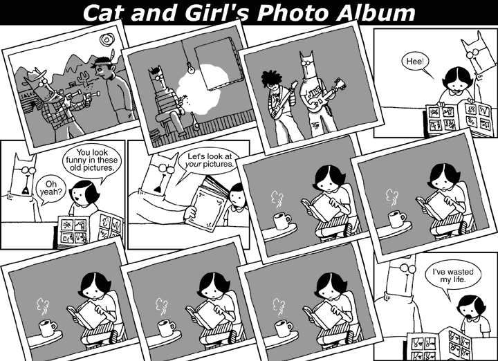 Cat and Girl's Photo Album