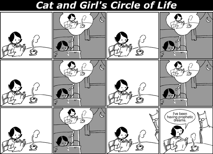 Cat and Girl's Circle of Life