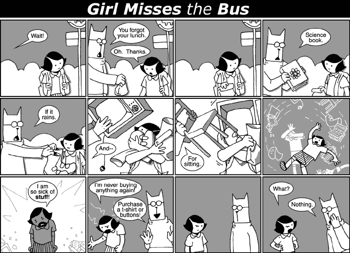 Girl Misses the Bus