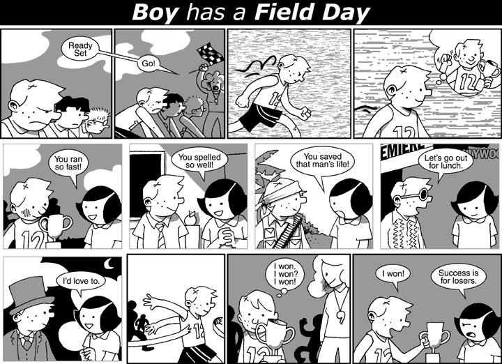 Boy has a Field Day