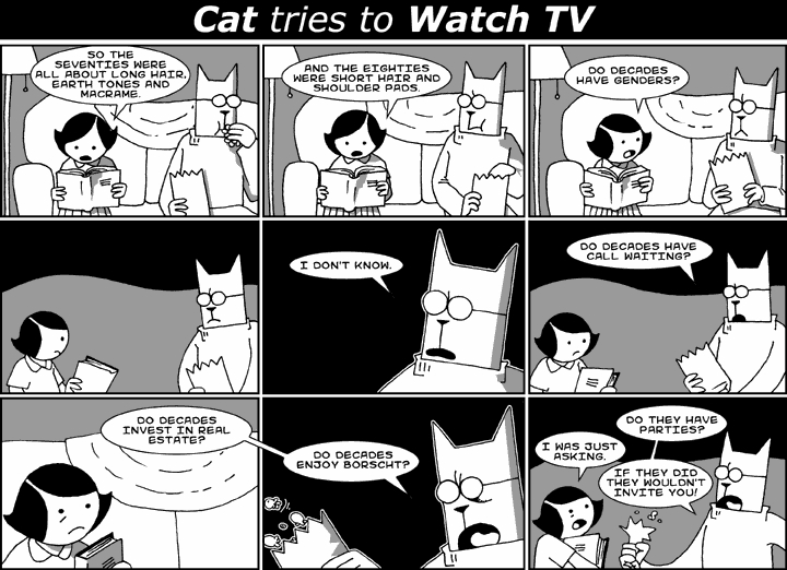 Cat tries to Watch TV