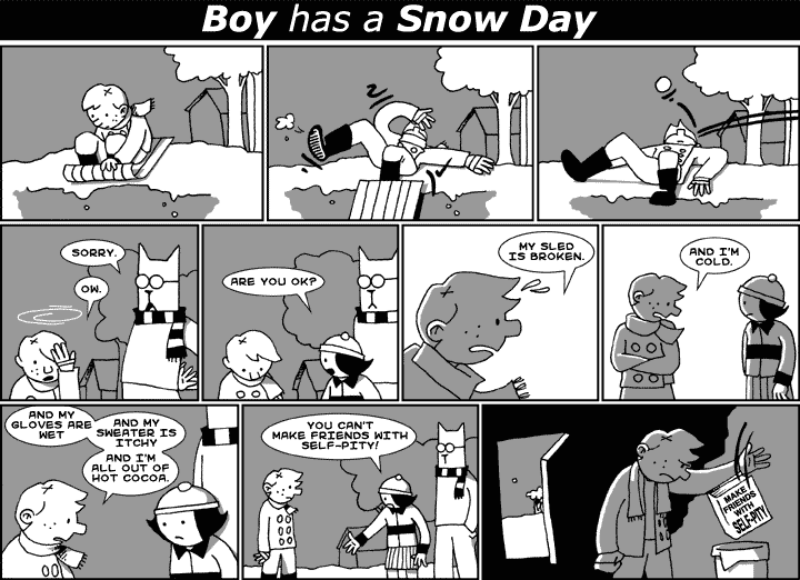 Boy has a Snow Day
