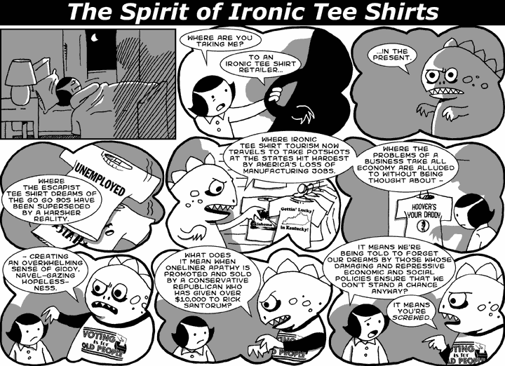 The Spirit of Ironic Tee Shirts