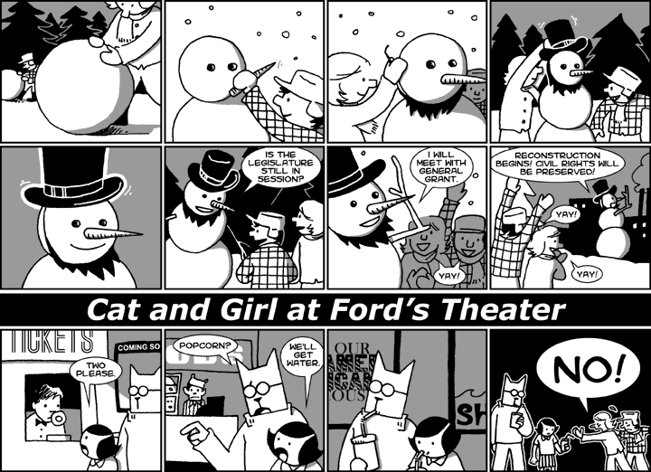 Cat and Girl at Ford's Theater