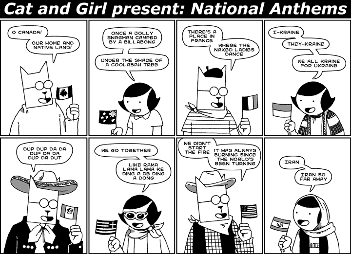 Cat and Girl present: National Anthems