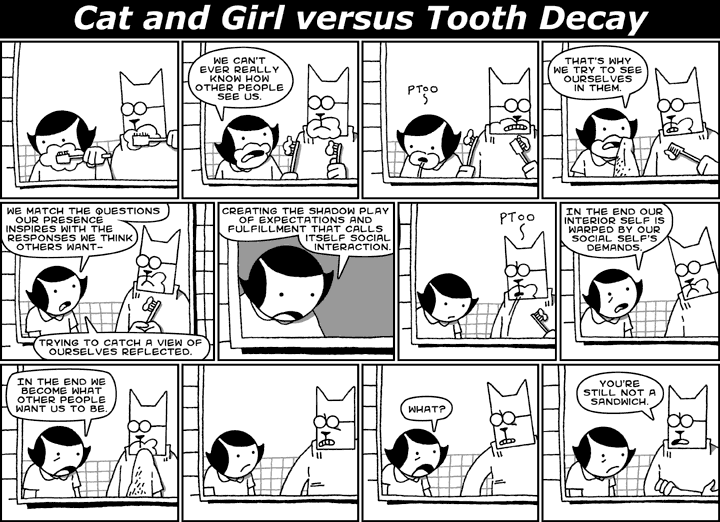 Cat and Girl versus Tooth Decay