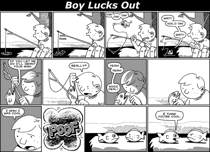Boy Lucks Out
