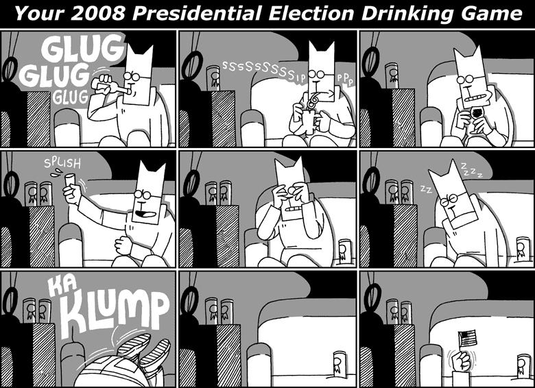 Your 2008 Presidential Election Drinking Game