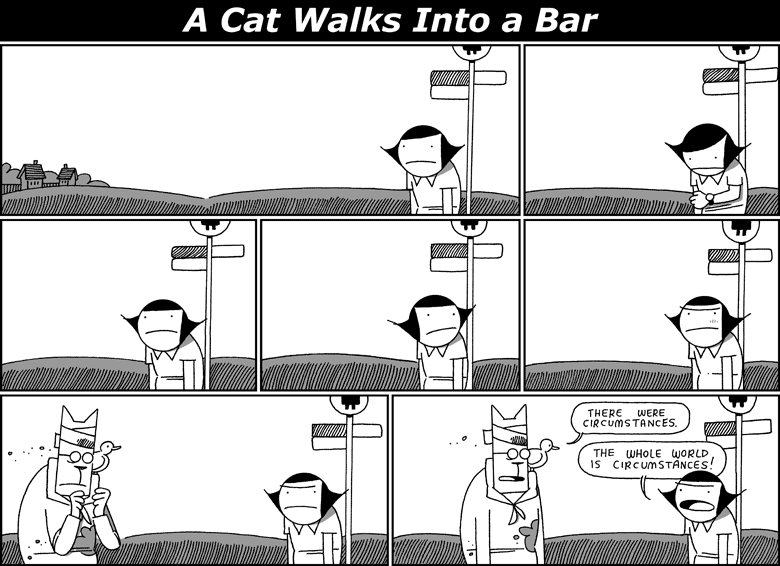 A Cat Walks Into a Bar
