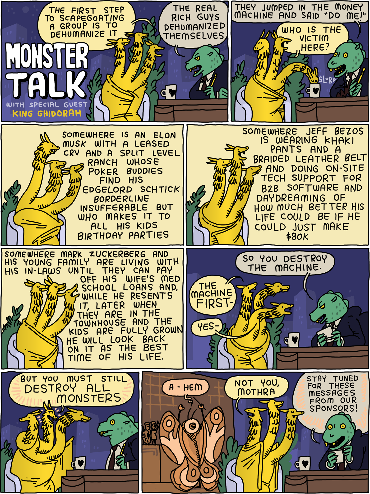 MONSTER TALK with King Ghidorah. 
